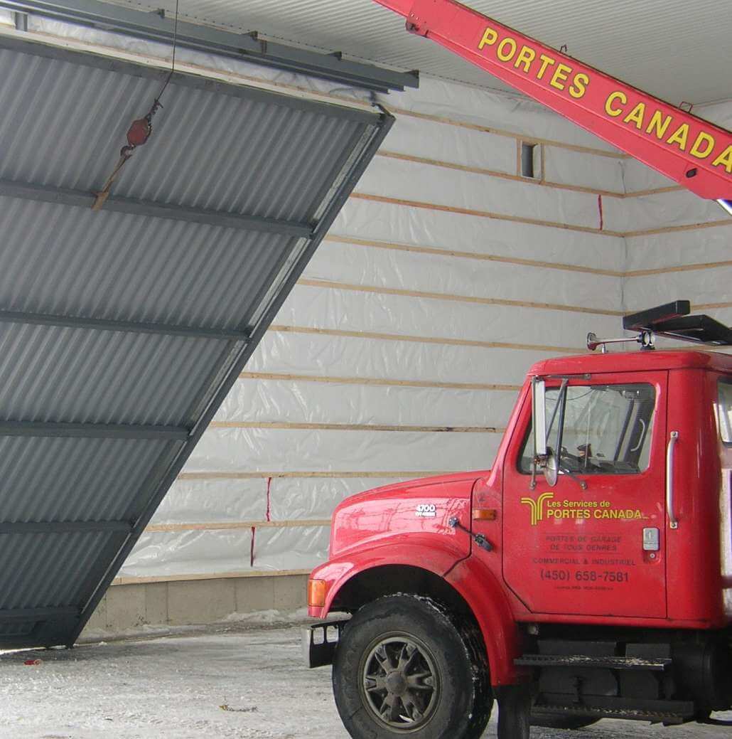 porte de garage commerciale pour la Rive-sud